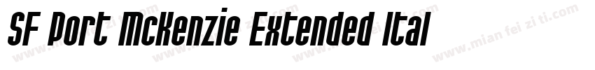 SF Port McKenzie Extended Italic字体转换